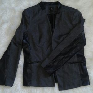 Worthington leather accented blazer